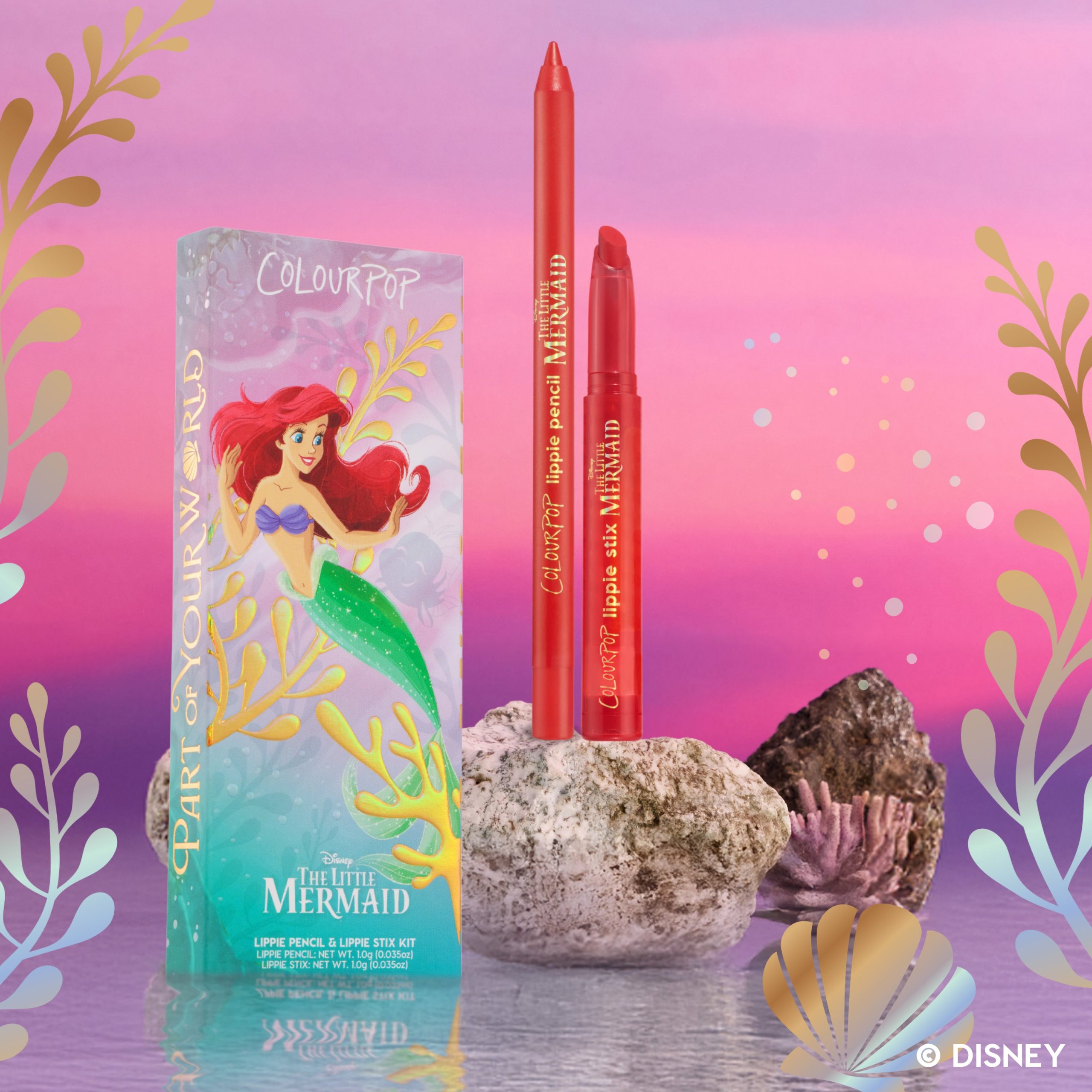 The Little Mermaid Lip Liner & Lipstick Set
