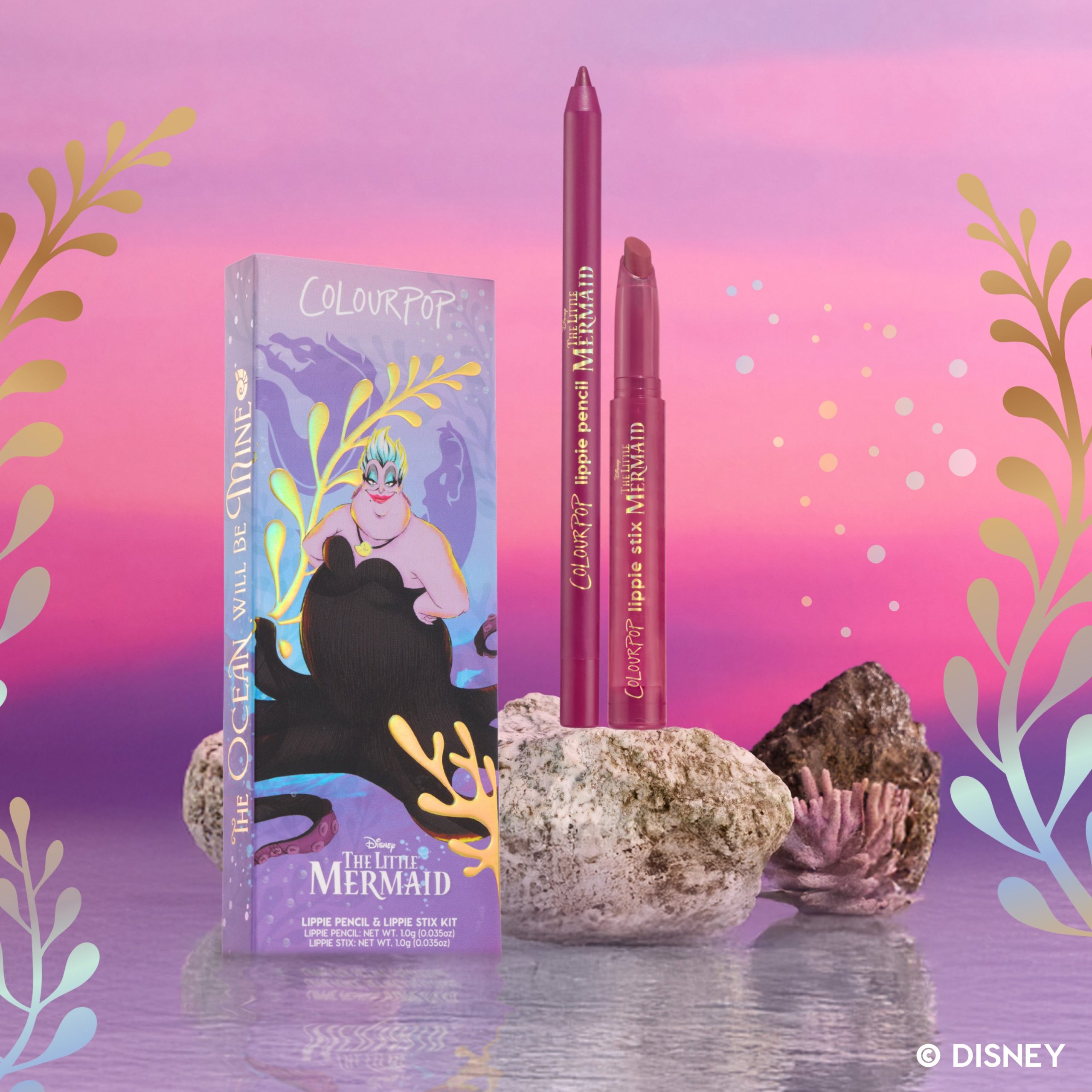 The Little Mermaid Lip Liner & Lipstick Set